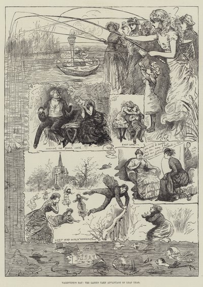 バレンタインデー、レディースはうるう年を活用 作： Harry Furniss